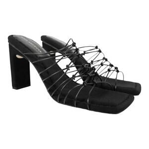 Good American Neoprene Caged Mule Heels